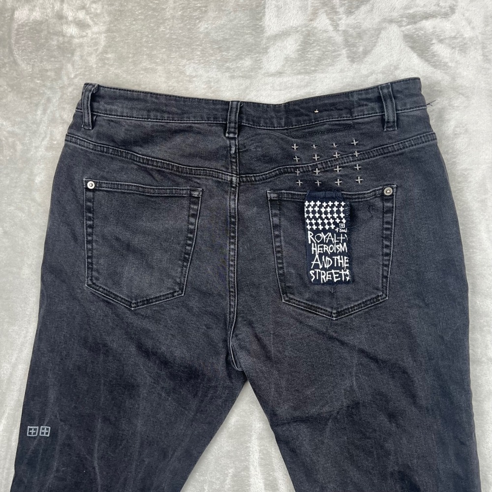 Ksubi Faded Black Slim Tapered Jeans Mens 33x29 - Picture 2 of 13